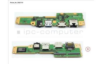 Fujitsu FUJ:CP753874-XX SUB BOARD, AUDIO/USB/LAN