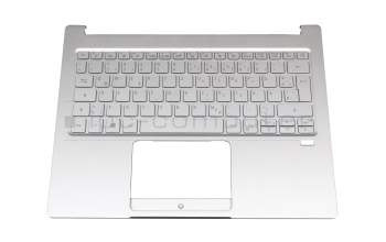 FV01P_A82SWL original Acer keyboard incl. topcase DE (german) silver/silver with backlight