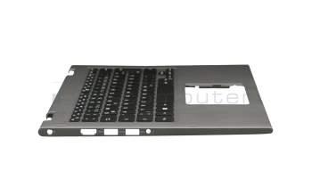 H6C2T original Dell keyboard incl. topcase DE (german) black/silver with backlight