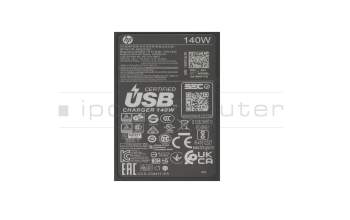 HP ZBook Ultra G1as original USB-C AC-adapter 140.0 Watt rounded