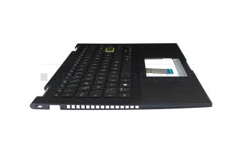 HQ21013052000 original Huaqin keyboard incl. topcase DE (german) black/black with backlight