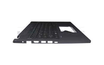HQ22232092000 original Acer keyboard incl. topcase DE (german) black/grey with backlight