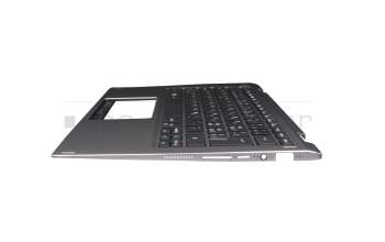 HQ31606705000 original Huaqin keyboard incl. topcase CH (swiss) black/grey