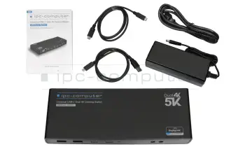 Hi-Tech RUTHLESS (GM7IX9N) Dual 4K Hybrid-USB Docking Station incl. 100W Netzteil from IPC-Computer