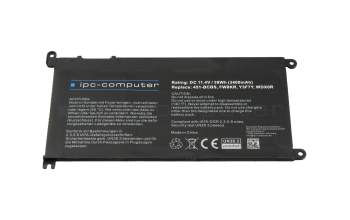 IPC-Computer battery (1.5cm variant) compatible to Dell OC4HCW with 39Wh