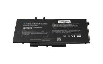 IPC-Computer battery (4 cells) compatible to Dell X77XY with 61Wh