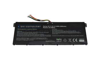 IPC-Computer battery 11.4V (Type AC14B18J) compatible to Acer KT0030G017 with 41.04Wh