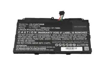 IPC-Computer battery 37.74Wh suitable for Fujitsu Stylistic Q738