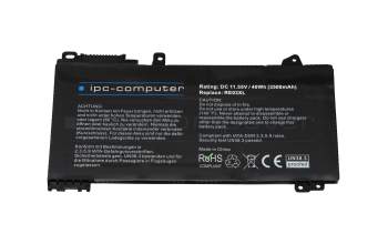 IPC-Computer battery 40Wh suitable for HP ProBook 450 G7