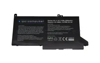 IPC-Computer battery 41Wh suitable for Dell Latitude 13 (7390)