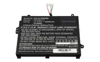 IPC-Computer battery 53.9Wh suitable for Sager Notebook NP8973 (P970EN)
