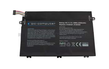 IPC-Computer battery compatible to Lenovo SB10K97607 with 39Wh