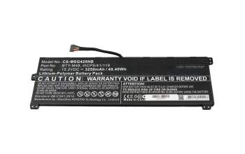 IPC-Computer battery compatible to MSI S9N-964F210-M47 with 49.40Wh