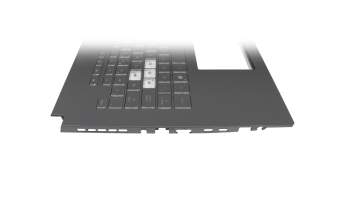 JMOA0KNR0-6910UK0012208000W3 original Asus keyboard incl. topcase UK (english) black/transparent/black with backlight