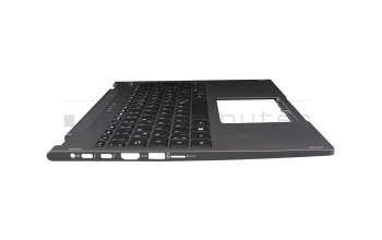 JTE4600K2030003 original Acer keyboard incl. topcase DE (german) black/grey with backlight
