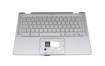 JYCZFBC original Acer keyboard DE (german) silver with backlight