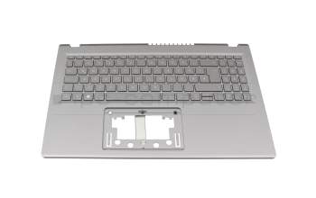 JYCZFBC original Acer keyboard incl. topcase DE (german) silver/silver with backlight
