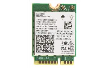 Acer KE.WF70N.005 LAN Wi-Fi 7 BT5.4 BE201.NGWG.NV Intel 2x2 M.2 2230