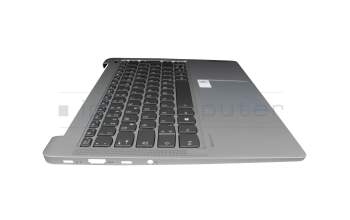 KT0119C3MK01GRB00 original Lenovo keyboard incl. topcase DE (german) grey/silver with backlight