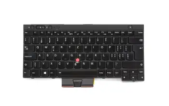 Keyboard CH (swiss) black/black matte with backlight and mouse-stick original suitable for Lenovo ThinkPad X230 Tablet