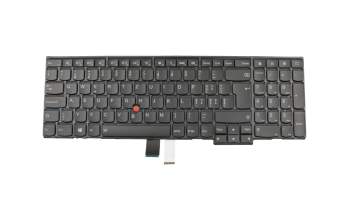 Keyboard CH (swiss) black/black with backlight and mouse-stick original suitable for Lenovo ThinkPad T550 (20CK/20CJ)