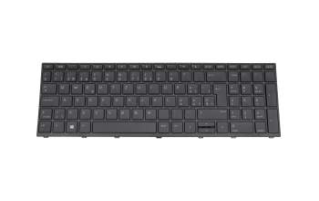 Keyboard CH (swiss) black/black with backlight original suitable for HP ProBook 430 G5