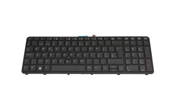 Keyboard CH (swiss) black/black with mouse-stick original suitable for HP ZBook 15 G2