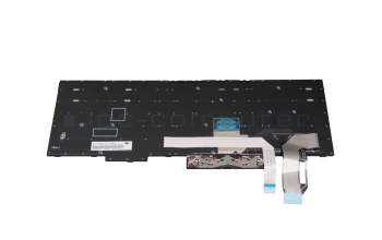Keyboard CH (swiss) black/black with mouse-stick original suitable for Lenovo ThinkPad L590 (20Q7/20Q8)