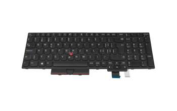 Keyboard CH (swiss) black/black with mouse-stick original suitable for Lenovo ThinkPad P51s (20HB/20HC/20JY/20K0)