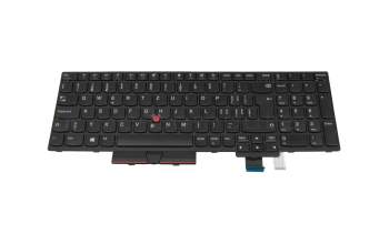 Keyboard CH (swiss) black/black with mouse-stick original suitable for Lenovo ThinkPad P51s (20HB/20HC/20JY/20K0)