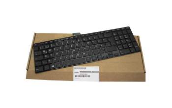 Keyboard DE (german) black/black glare original suitable for Toshiba Satellite L855D