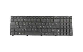 Keyboard DE (german) black/black matte incl. red WASD arrows original suitable for Pegatron E15