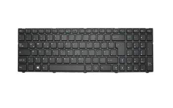 Keyboard DE (german) black/black matte suitable for Medion Akoya P7631 (C17BVN)