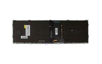 Keyboard DE (german) black/black matte with backlight (N75) original suitable for One K73-8OM (N871EP6)