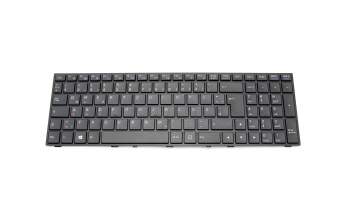 Keyboard DE (german) black/black matte with backlight original suitable for Clevo P670RE1-M