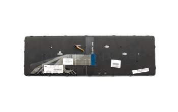 Keyboard DE (german) black/black matte with backlight original suitable for HP ProBook 470 G4