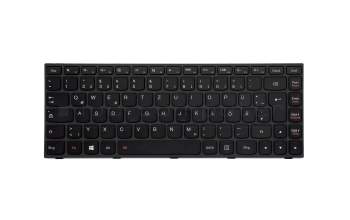 Keyboard DE (german) black/black matte with backlight original suitable for Lenovo IdeaPad Flex 2-14D (594x/80EE)