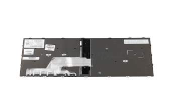 Keyboard DE (german) black/black matte with backlight with numpad original suitable for HP ProBook 470 G5