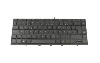 Keyboard DE (german) black/black matte with backlight without Numpad original suitable for HP mt21 Mobile Thin Client