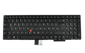 Keyboard DE (german) black/black matte with mouse-stick original suitable for Lenovo ThinkPad Edge E440