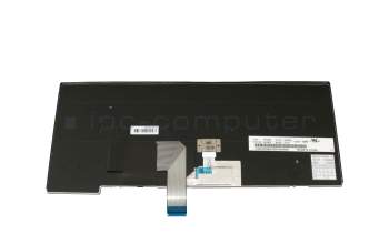 Keyboard DE (german) black/black matte with mouse-stick original suitable for Lenovo ThinkPad L460 (20FU/20FV)