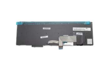 Keyboard DE (german) black/black matte with mouse-stick original suitable for Lenovo ThinkPad W541 (20EF/20EG)