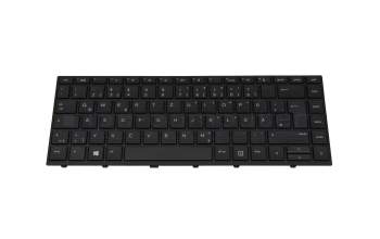 Keyboard DE (german) black/black matte without numpad original suitable for HP ProBook 440 G5