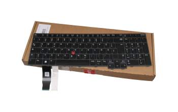 Keyboard DE (german) black/black original suitable for Lenovo ThinkPad P16s Gen 2 (21K9)