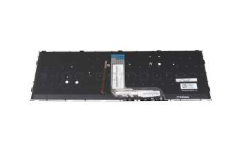 Keyboard DE (german) black/black with backlight RGB original suitable for Tuxedo Book BM15 Gen10 (NJ51CU)