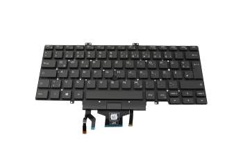 Keyboard DE (german) black/black with backlight and mouse-stick original suitable for Dell Latitude 14 (5400)
