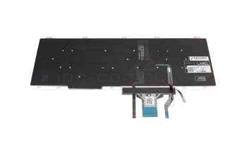 Keyboard DE (german) black/black with backlight and mouse-stick original suitable for Dell Precision 15 (7540)