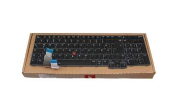 Keyboard DE (german) black/black with backlight and mouse-stick original suitable for Lenovo ThinkPad L15 Gen 3 (21C7/21C8)