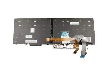 Keyboard DE (german) black/black with backlight and mouse-stick original suitable for Lenovo ThinkPad L580 (20LW/20LX)