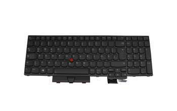 Keyboard DE (german) black/black with backlight and mouse-stick original suitable for Lenovo ThinkPad P15 Gen 1 (20ST/20SU)